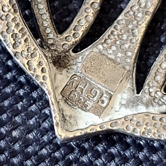 Vintage Sterling Silver Rennie Mackintosh Glasgow Modernist Rose Brooch - Picture 3 of 3